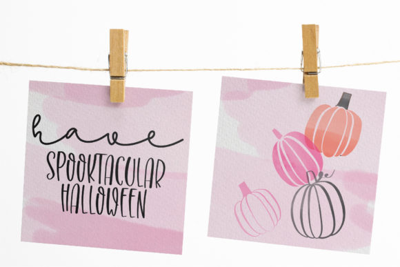 Peace Love Halloween Font Poster 9