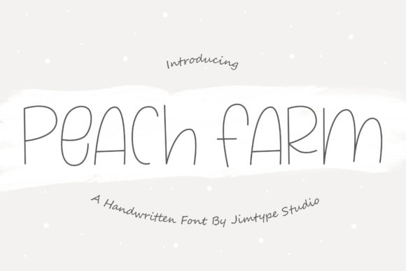 Peach Farm Font Poster 1