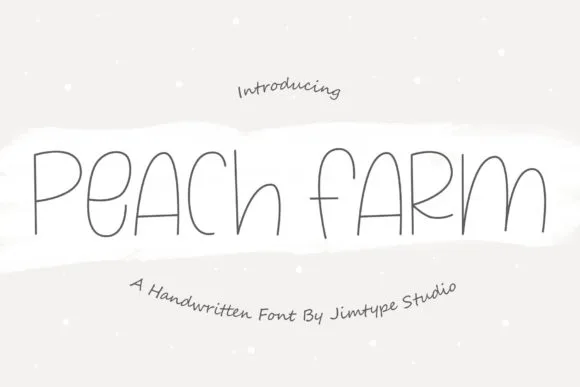 Peach Farm Font Peach Farm Font Poster 1