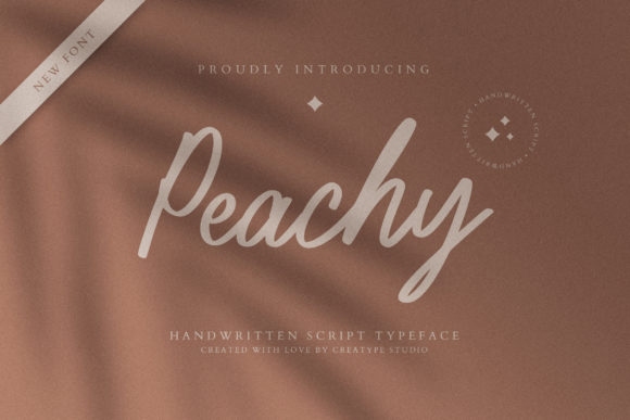 Peachy Script Font Poster 1