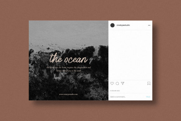 Peachy Script Font Poster 2