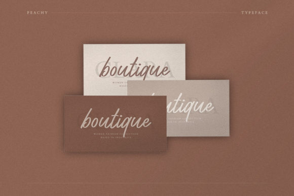 Peachy Script Font Poster 6