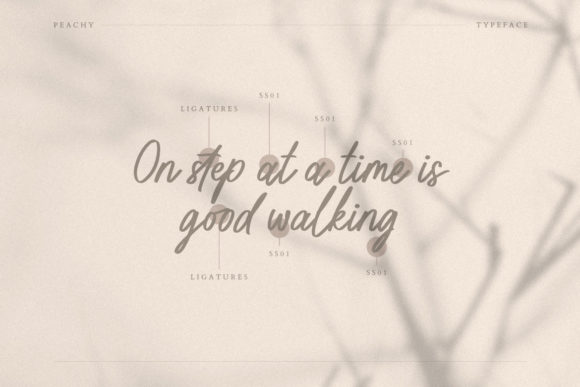 Peachy Script Font Poster 7