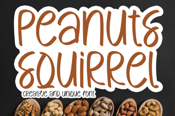 Peanuts Squirrel Font Poster 1