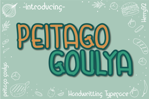 Peitago Goulya Font Poster 1