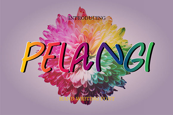 Pelangi Font Poster 1