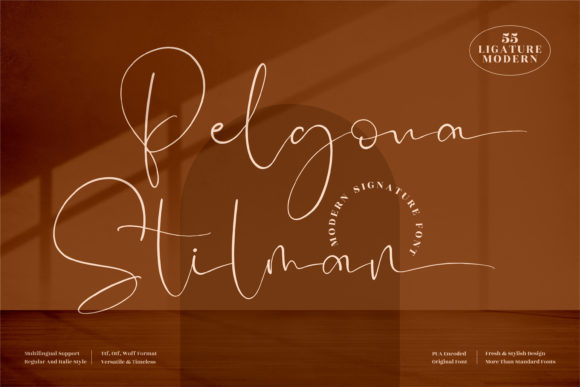 Pelgona Stilman Font Poster 1