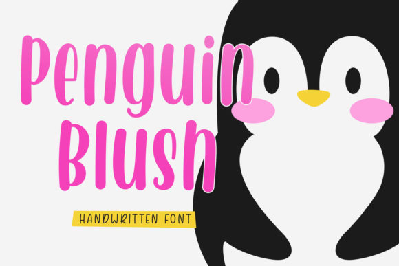 Penguin Blush Font Poster 1