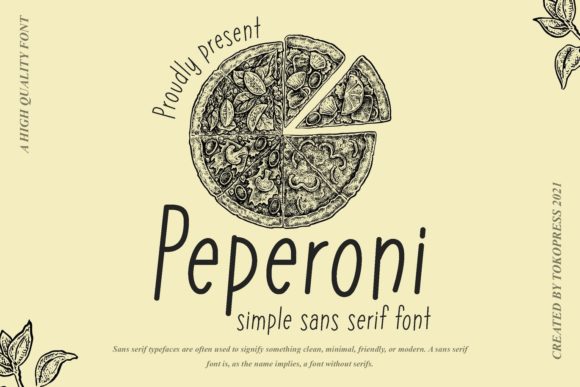 Peperoni Font Poster 1