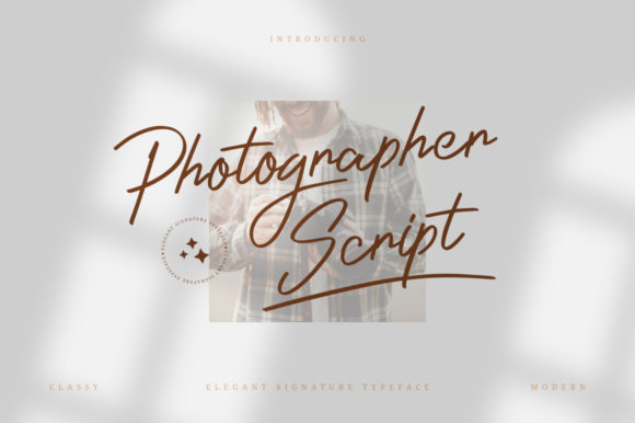 Photographer Script Font Poster 1