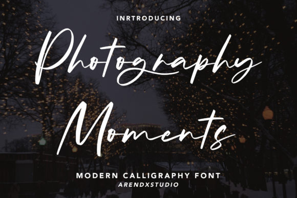 Photography Moments Font Poster 1