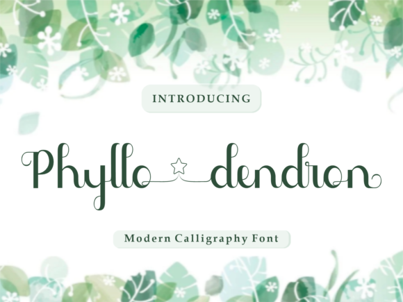 Phyllo Dendron Font