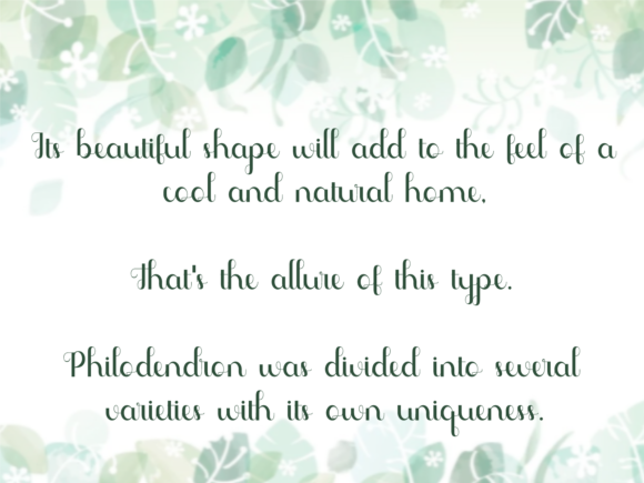 Phyllo Dendron Font Poster 2