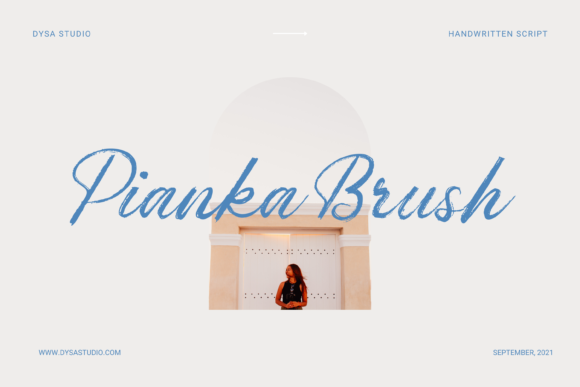 Pianka Brush Font Poster 1