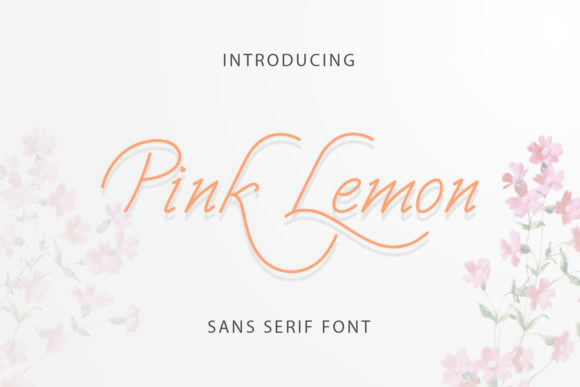 Pink Lemon Font Poster 1