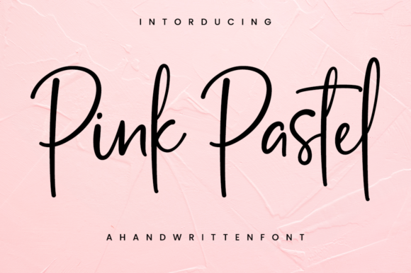 Pink Pastel Font Poster 1