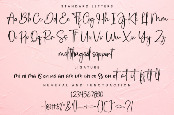 Pink Pastel Font Poster 14