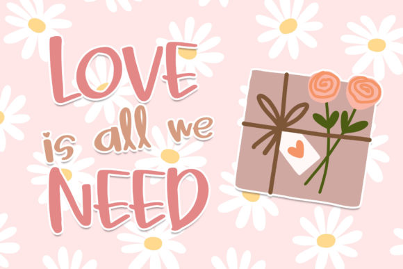 Pink Shine Font Poster 2