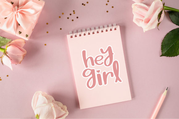 Pink Shine Font Poster 3