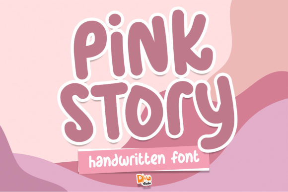 Pink Story Font Poster 1