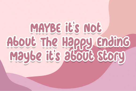 Pink Story Font Poster 2
