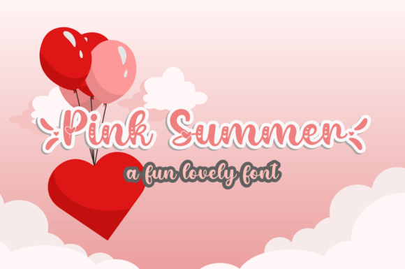 Pink Summer Font Poster 1