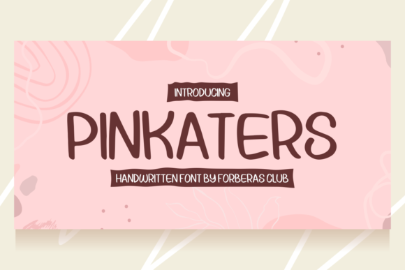 Pinkaters Font Poster 1