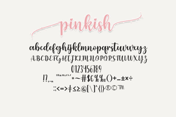 Pinkish Pink Font Poster 6
