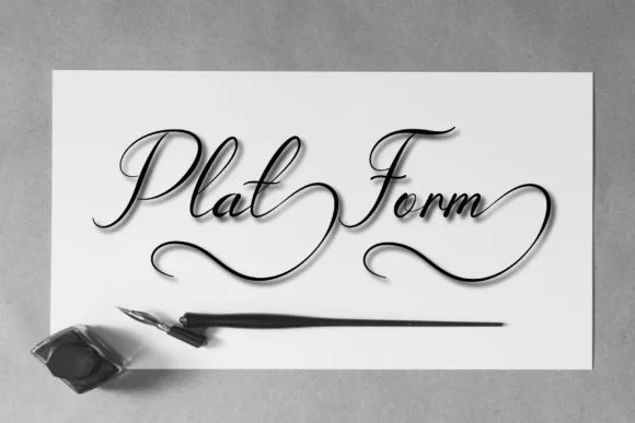 Platform Font Poster 1