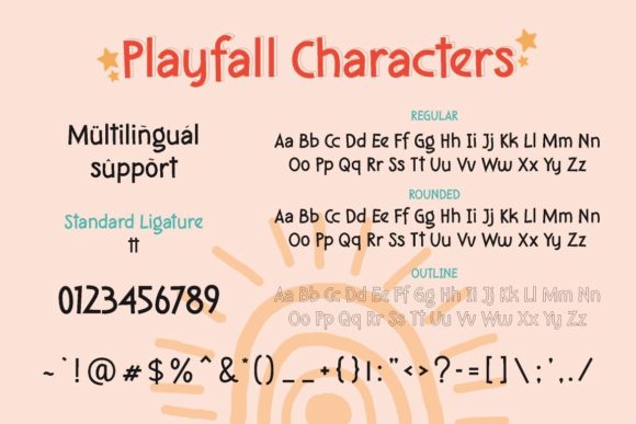 Playfall Font Poster 5