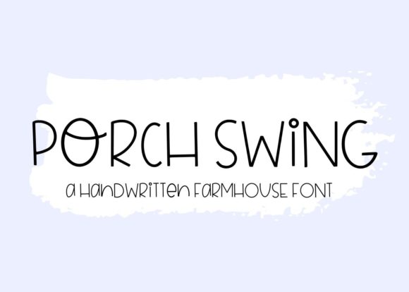 Porch Swing Font Poster 1