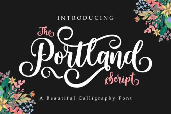 Portland Script Font Poster 1
