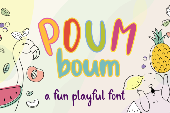 Poum Boum Font Poster 1