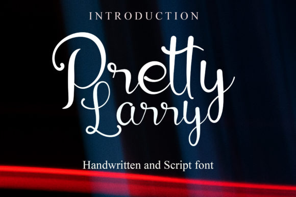 Pretty Larry Font Poster 1