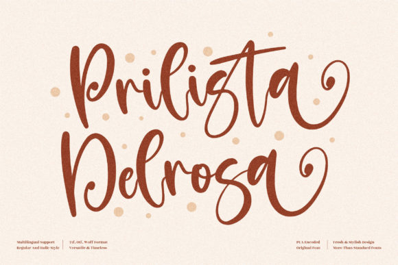 Prilista Delrosa Font