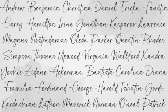 Primal Signature Font Poster 8