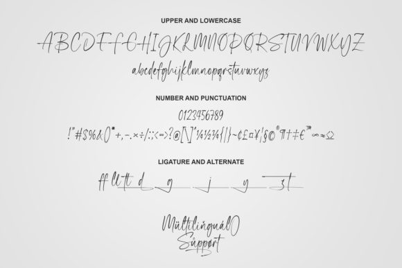 Primal Signature Font Poster 9
