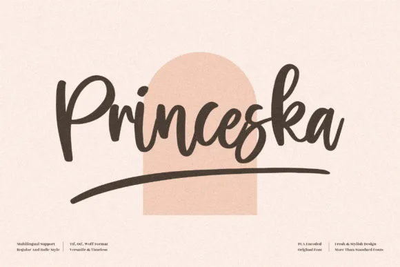 Princeska Font Princeska Font Poster 1