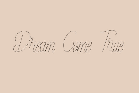 Princess Line Font Poster 2