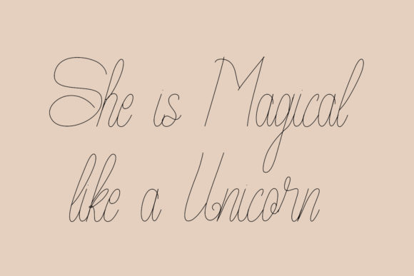 Princess Line Font Poster 5