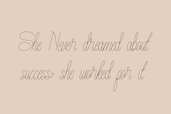 Princess Line Font Poster 6