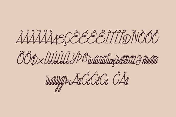 Princess Line Font Poster 9