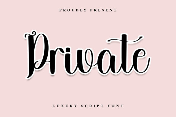 Private Font Poster 1