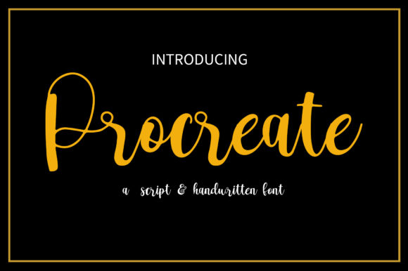 Procreate Font