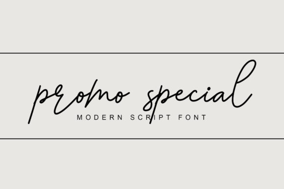 Promo Special Font Poster 1