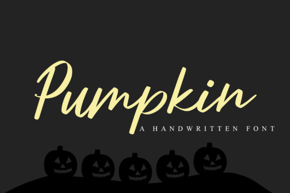 Pumpkin Font Poster 1