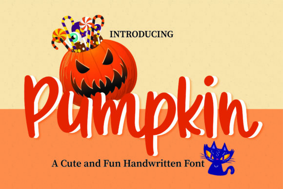 Pumpkin Font Poster 1