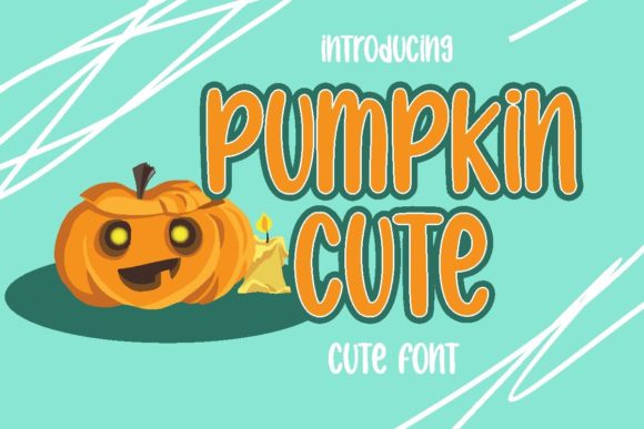Pumpkin Cute Font Poster 1