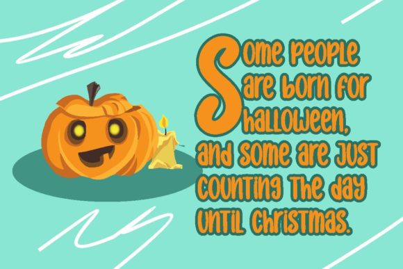 Pumpkin Cute Font Poster 2