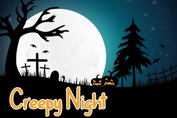 Pumpkin Halloween Font Poster 3
